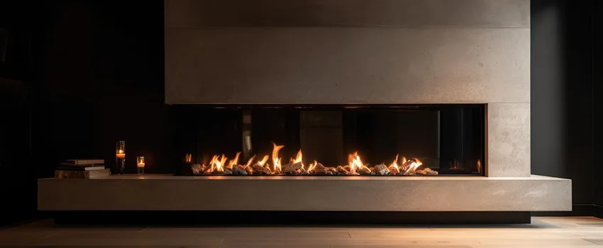 Gas Fireplace Ember Bed Design Services in Salmon Creek, Washington
